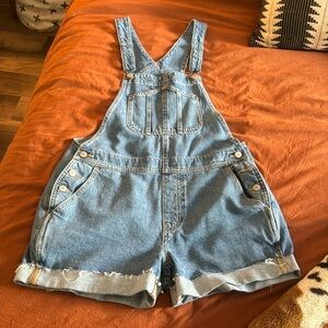 Denim shortalls